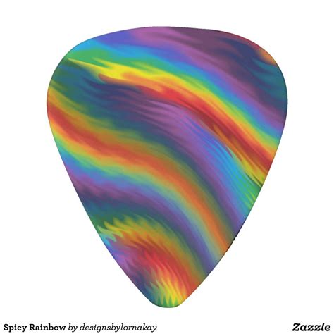 Spicy Rainbow Guitar Pick Guitar Pick Abstract Digital