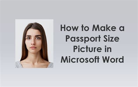 How To Make A Passport Size Photo In Microsoft Word Vrogue Co