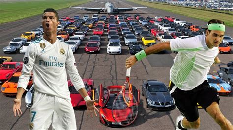 Cristiano Ronaldo Vs Roger Federer Cars Collection
