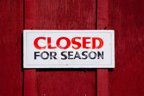 Closed For The Season Stock Photos