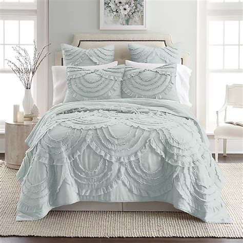 Levtex Home Allie Reversible Quilt Set In Teal Bed Bath And Beyond