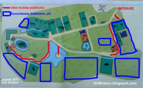 Accesul publicului nu a fost interzis, insa anumite alei din parcul zoologic au fost inchise (vezi mai jos o harta. din Brasov: Renovari la ZOO Brasov