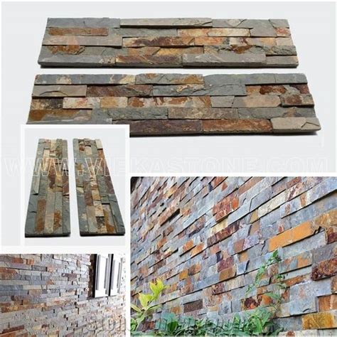 China Manufacturer Rusty Slate Ledgestone Natural Culture Stone Stacked