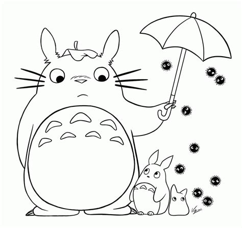 Select one of 1000 printable coloring pages of the category cartoons. Totoro Coloring Pages - Coloring Home