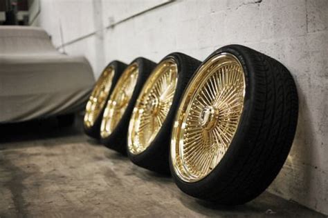 Gold Daytonas Gold Rims Wheels Rims For Cars Rims And Tires