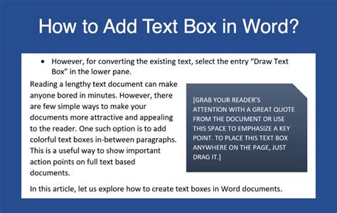 Create Text Box In Word In Template Sdnasve