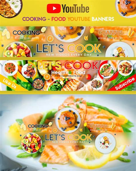 Cooking And Food Youtube Banners Youtube Banners Food Banner No Cook