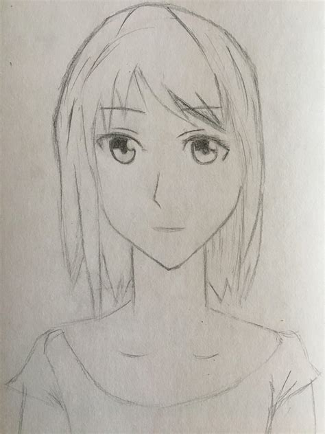 Hello This Is My Very First Anime Drawing 10 Months Ago I Decided To