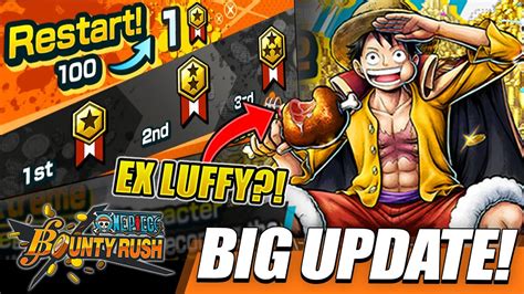 New One Piece Bounty Rush Update Ex Luffy Returns Prestige System