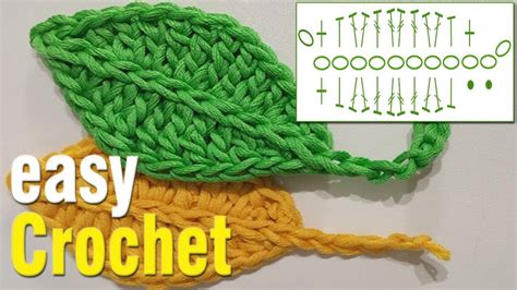 Crochet How To Crochet A Simple Leaf Free Leaf Pattern Crochet