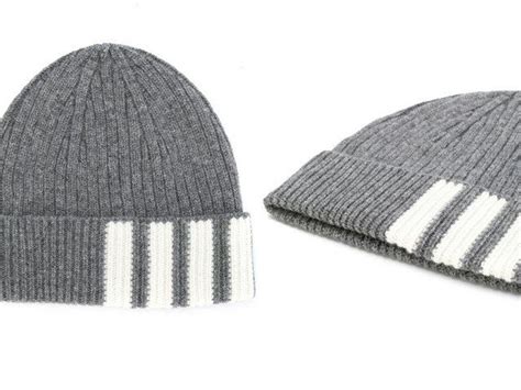 Thom Browne Ribbed Beanie Designer Beanies Mens Designer Accessories