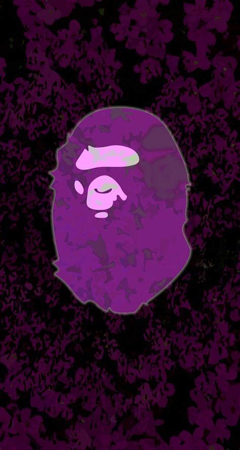 Download Purple Art Bape Logo Wallpaper