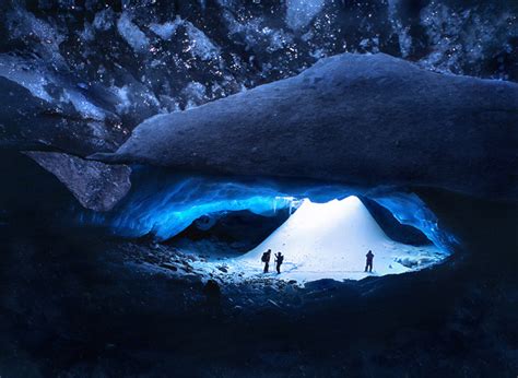 The Ice Cavern A Remote Glacial Cavern In The Heart Of The Canadian