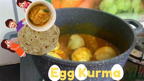 Egg Korma Kurma Recipe Mutta Kuruma Egg Kurma மடட கரம