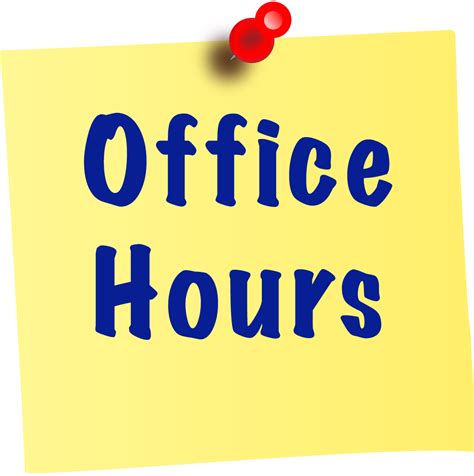 Sticky Note Office Hours Wellesley High School