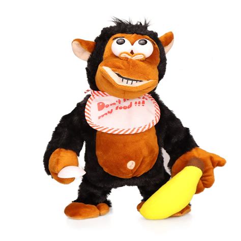 Fatiro Monkey Stuffed Animalselectric Interactive Banana Monkey Plush
