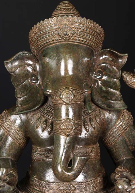 Sold Brass Cambodian Ganesha Statue 28 Ganesha Statue Ganesha Art
