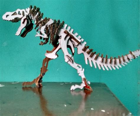 Diy Cardboard Dinosaur Skeleton Tyrannosaurus Rex 3 Steps