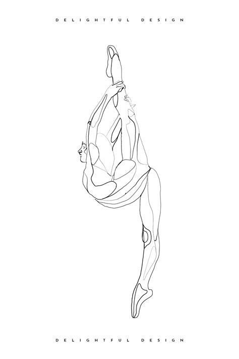 One Line Drawings Dancers Line Art Drawings Line Drawing Drawings