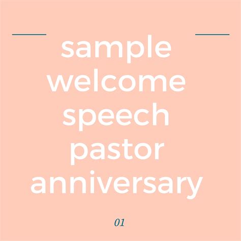 Church Welcome Speech Sample