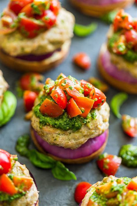 Pesto Turkey Burgers With Sweet Potato Buns Get Inspired Everyday