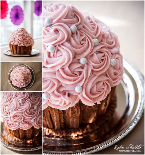 Finally, a sophisticated birthday cake for the grownups in the room, or anyone else who loves dark chocolate and red wine. Giant Cupcake - Baby Girl Birthday Cake - Washington DC ...