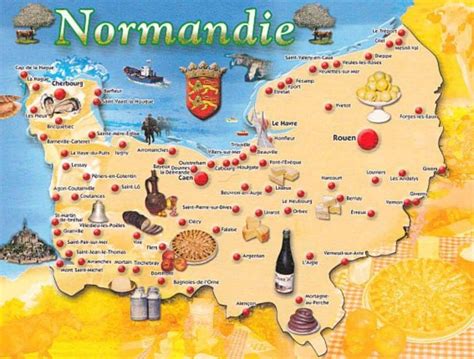 Pin By Laurence On Lieux à Visiter Normandy France Map Map