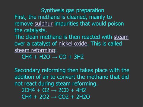 Ppt Synthesis Gas Preparation Powerpoint Presentation Free Download