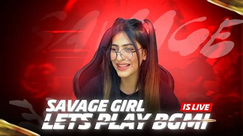 Rush Gameplay With Savage Girl Bgmi Youtube