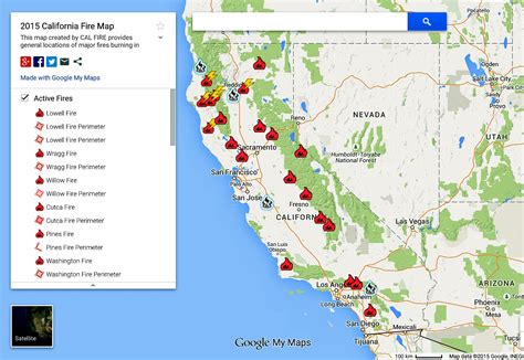 California Fires Today Map California Map