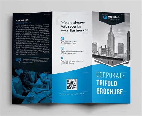 50premium And Free Psd Tri Fold Brochureb Templates For Business And