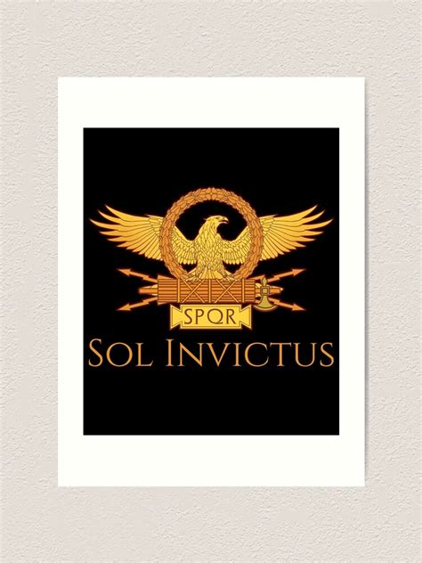 Sol Invictus Ancient Rome Spqr Eagle Standard Art Print For Sale By