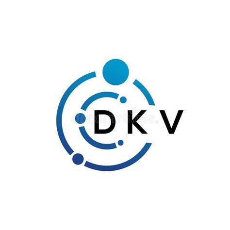 Dkv Letter Logo Design On White Background Dkv Creative Initials