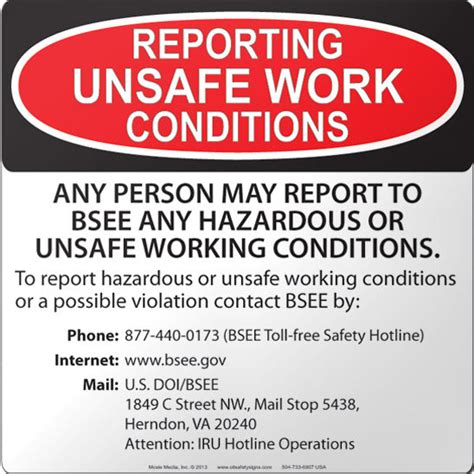 Bsee Reporting Unsafe Work Conditions Moxie Training