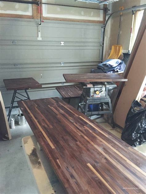 Sealing butcher block countertops with waterlox. OUR MODERN FARMHOUSE KITCHEN MAKEOVER | Butcher Block Counters