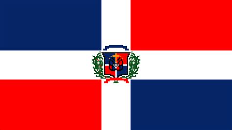 Pixilart Flag Of Dominican Republic By Kombatent