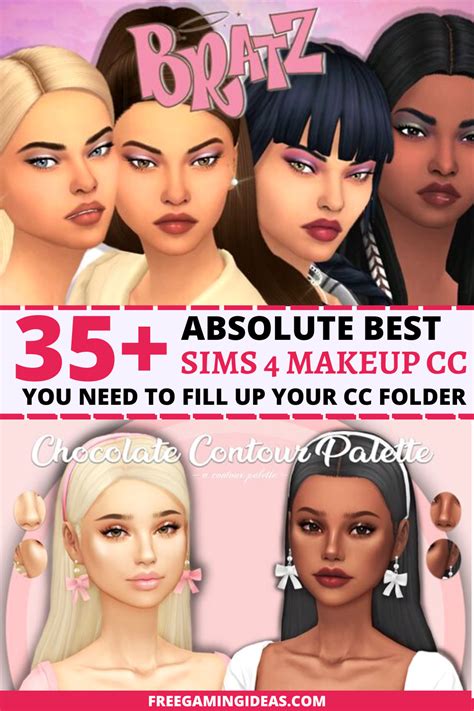 Sims 4 Makeup Cc Makeup Cc Sims 4 Cc Makeup Kids Makeup Sims 4 Cc