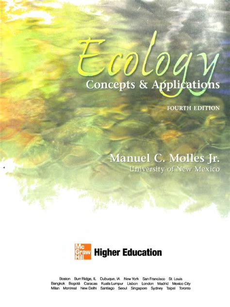 Ecology Concepts And Applications