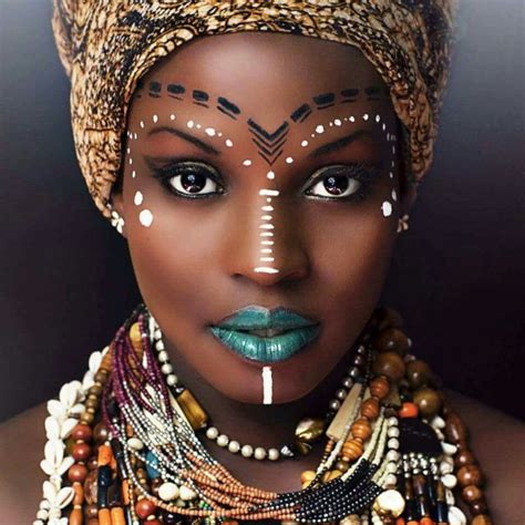 African Tribal Makeup African Beauty African Queen African Art