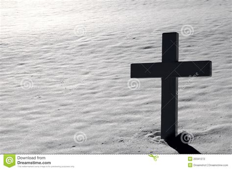 This coloring page is removing jesus from the cross for. Cross At Arlington Cemetery In Winter Stock Photography ...