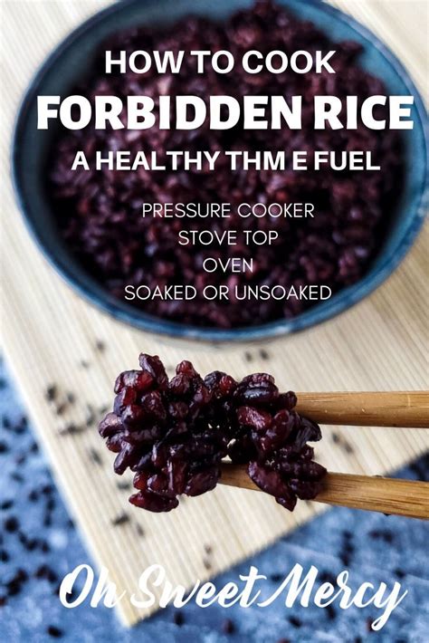 How To Cook Black Rice (Forbidden Rice) - Pressure Cooker ...