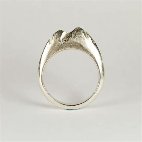 Sterling Silver Mountain Ring Made To Order Etsy