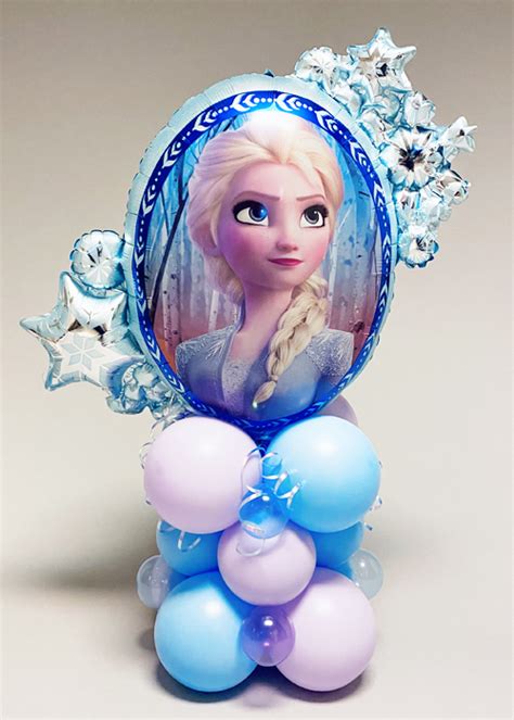 Large Frozen Inflated Balloon Centrepiece Stack