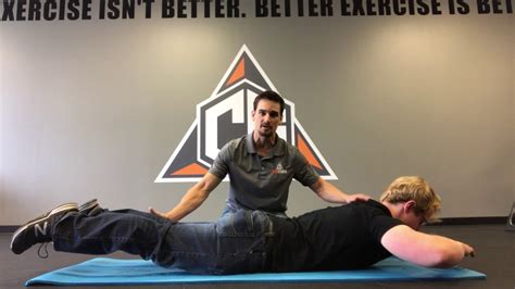 Extension Based Back Pain Correction The Modified Superman Youtube