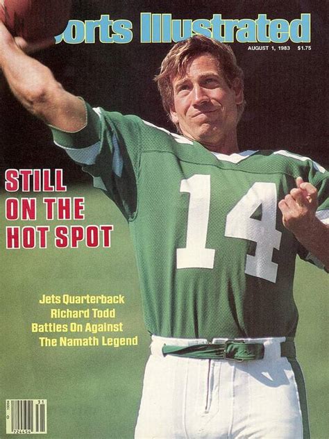 New York Jets Qb Richard Todd Sports Illustrated Cover Poster By