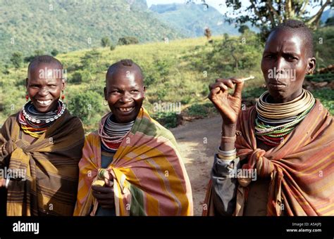 Three Ugandan Women In Uganda Africa Stock Photo 11252009 Alamy