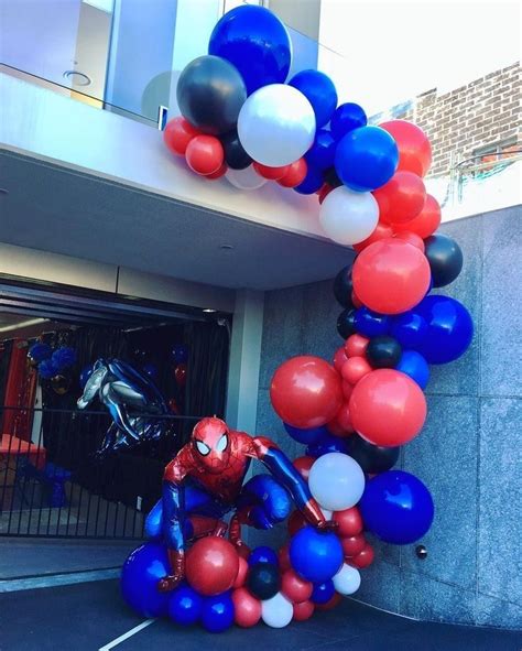 Pin By Alma Palos On La Fiesta Spiderman Birthday Party Decorations
