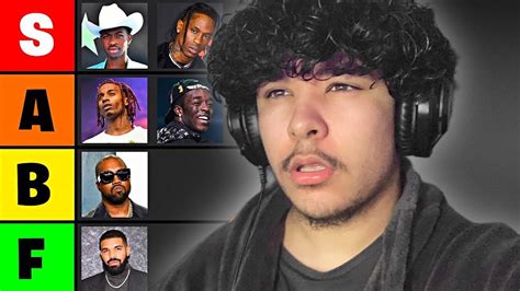 The Worst Rapper Tier List Ever Youtube