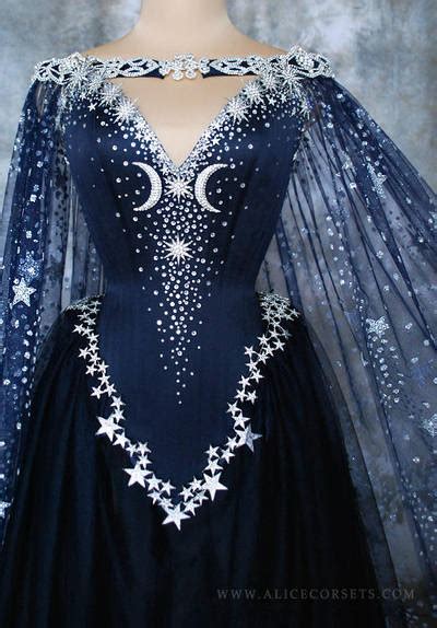 Nightgodess Gown Fantasy Wiccan Wedding Dress By Alice Corsets On