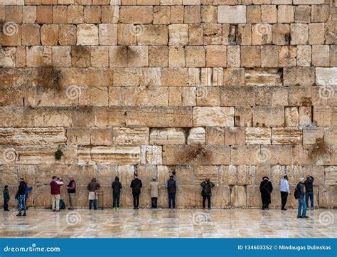 Jerusalem Israel December 04 2018 The Western Wall Wailing Wall